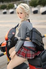 JY 163cm5ft4 F-cup Silicona Cabeza Sex Doll - Chuwu en rosemarydoll
