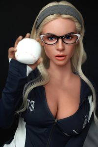 Orange in 164cm5ft5 F-Cup Silikon Kopf Sex Puppe - 866 bei rosemarydoll