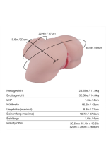 Tantaly 26.2LB Big Ass Realistic Pussy Sex Doll with Tantabutt - Kylie at rosemarydoll