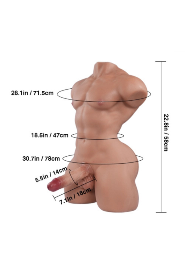 Tantaly 60cm1ft12 33.7LB Male Torso Sex Doll – Mark Pro at rosemarydoll