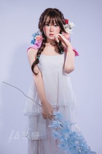 Jiusheng 150cm4ft11 B-cup Silicona Sex Doll - Enya en rosemarydoll
