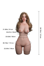 Erovenus 101cm3ft6 F-cup Silicona Sex Doll Torso - Grace at rosemarydoll