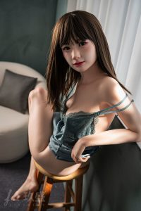 Jiusheng 156cm5ft1 B-cup Silicona Sex Doll - Runa en rosemarydoll