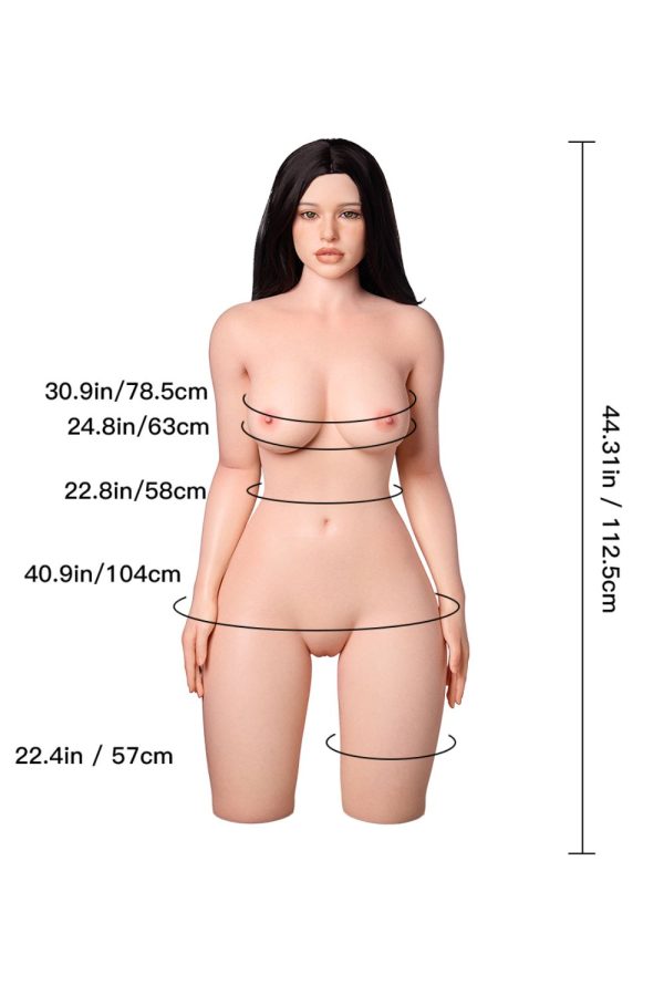 Erovenus 112.5cm3ft8 D-cup Silicone Sex Doll Torso – Iris at rosemarydoll