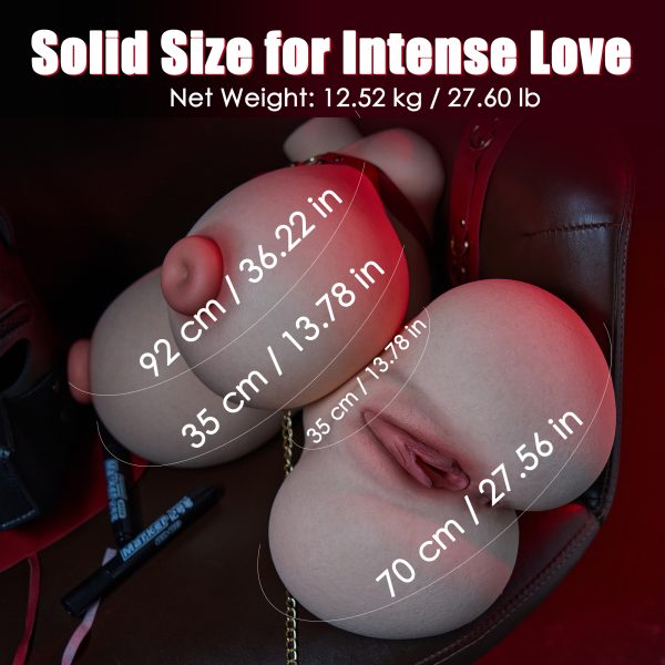 MissterVerse Camilla 27.6LB Male Masturbator Silicone Sex Doll Torso with Fuckable Big Boobs at rosemarydoll
