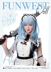 Funwest 157cm5ft2 G-cup Silicone Sex Doll – Alice at rosemarydoll