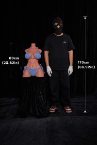 Climax 60cm1ft12 E-cup Ultra Lightweight Silicone Sex Doll Torso #662 at rosemarydoll