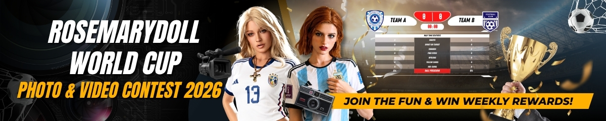 RosemaryDoll World Cup Photo &amp; Video Contest 2026 Banner